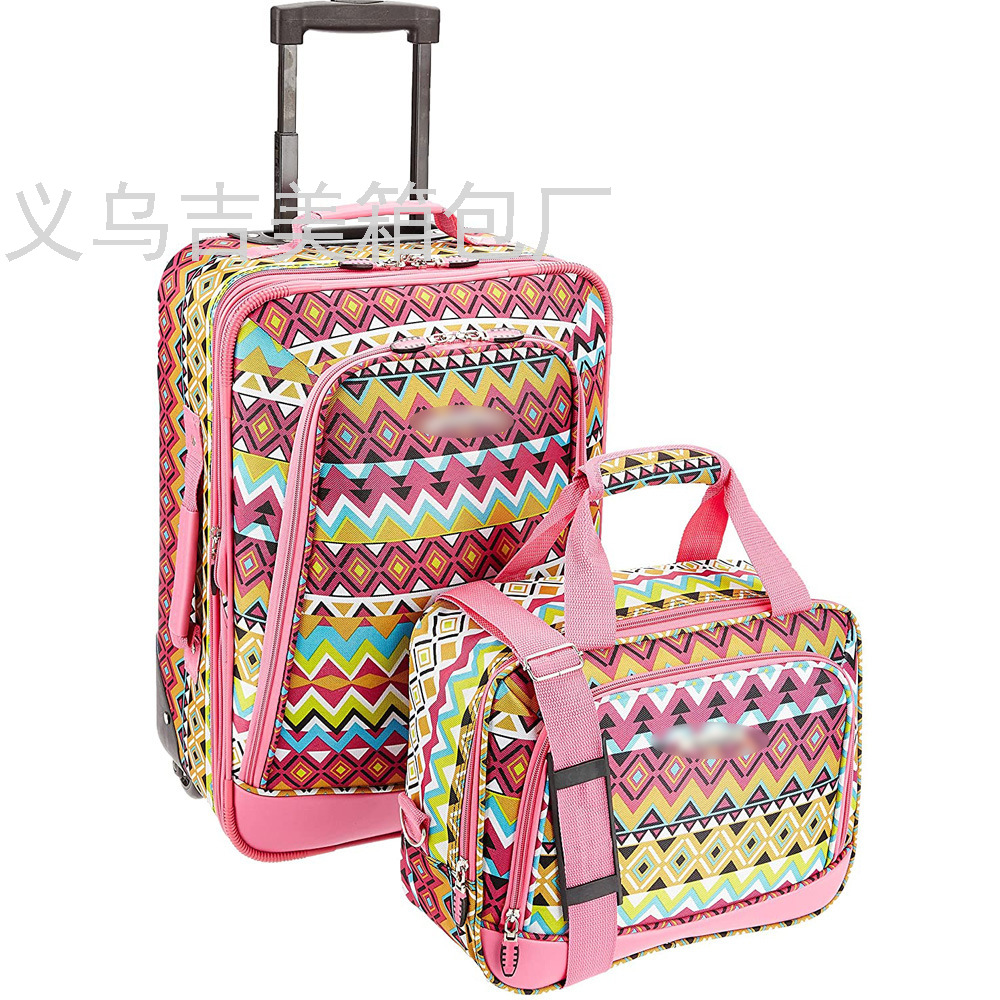 Export Suitcase Two-Piece Luggage Zipper 20-Inch Trolley Case Business Boarding Bag Factory Foreign Trade Wholesale Export Suitcase Two-Piece Luggage Zipper 20-Inch Trolley Case Business Boarding Bag Factory Foreign Trade Wholesale