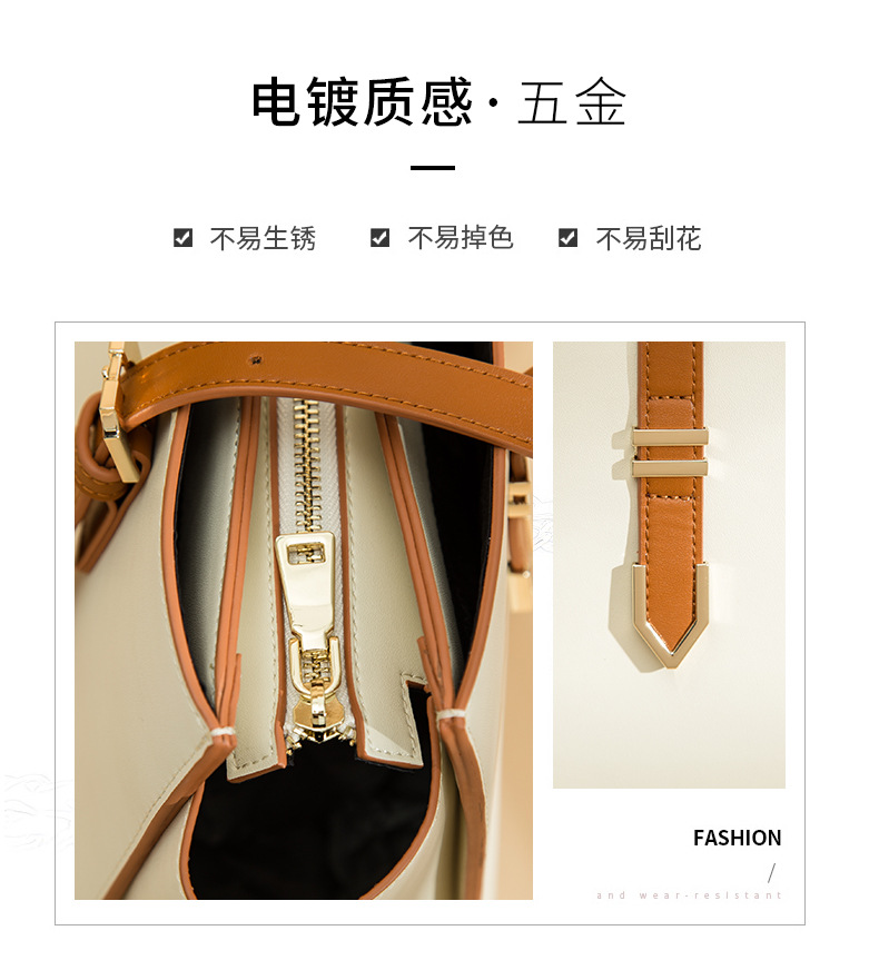 Foreign Trade Women's Bag Fashion Bag Shoulder Bag Handbag Solid Color Messenger Bag Women's Leather Bags Whole