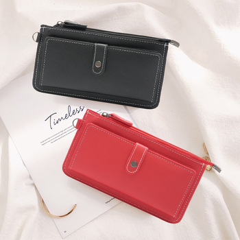 2021 New Korean Women's Wallet Long Women's Fashion Bag Rivet Buckle Wallet Card Holder Dinner Bag 2021 New Korean Women's Wallet Long Women's Fashion Bag Rivet Buckle Wallet Card Holder Dinner Bag