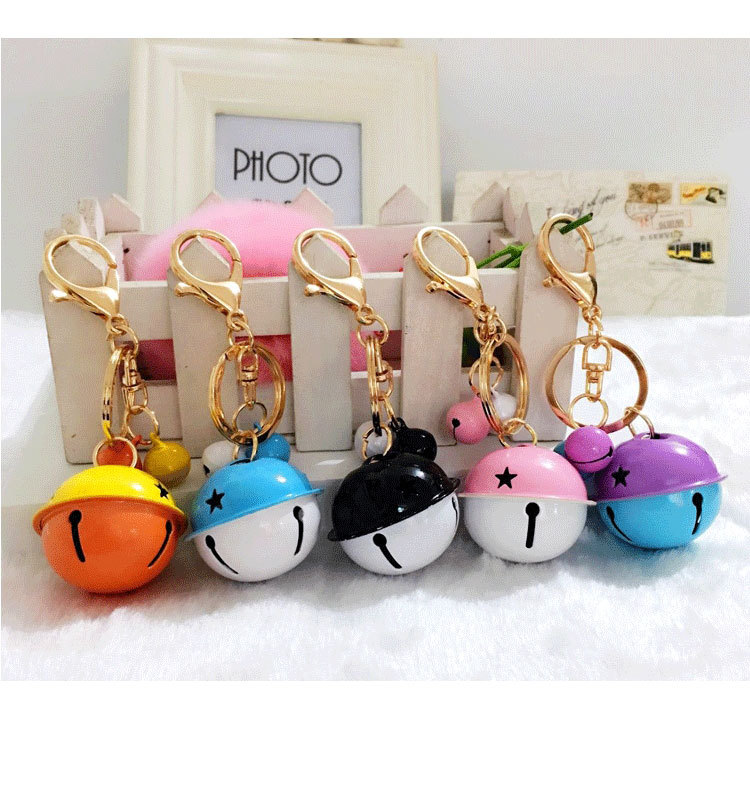 Korean Style Creative Metal Candy Color Bell Key Buckle Women's DIY Phone Case Accessories Couple Bags Pendant Wholesale Korean Style Creative Metal Candy Color Bell Key Buckle Women's DIY Phone Case Accessories Couple Bags Pendant Wholesale