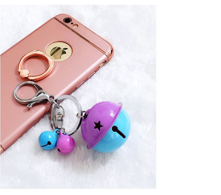 Korean Style Creative Metal Candy Color Bell Key Buckle Women's DIY Phone Case Accessories Couple Bags Pendant Wholesale Korean Style Creative Metal Candy Color Bell Key Buckle Women's DIY Phone Case Accessories Couple Bags Pendant Wholesale