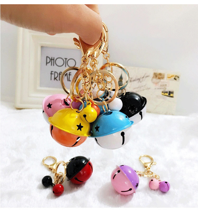 Korean Style Creative Metal Candy Color Bell Key Buckle Women's DIY Phone Case Accessories Couple Bags Pendant Wholesale Korean Style Creative Metal Candy Color Bell Key Buckle Women's DIY Phone Case Accessories Couple Bags Pendant Wholesale