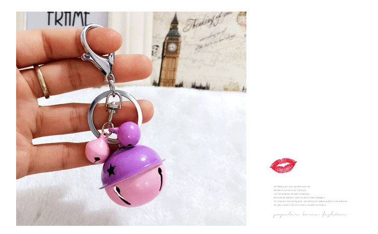 Korean Style Creative Metal Candy Color Bell Key Buckle Women's DIY Phone Case Accessories Couple Bags Pendant Wholesale Korean Style Creative Metal Candy Color Bell Key Buckle Women's DIY Phone Case Accessories Couple Bags Pendant Wholesale