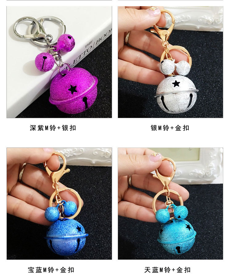 Korean Style Creative Metal Candy Color Bell Key Buckle Women's DIY Phone Case Accessories Couple Bags Pendant Wholesale Korean Style Creative Metal Candy Color Bell Key Buckle Women's DIY Phone Case Accessories Couple Bags Pendant Wholesale