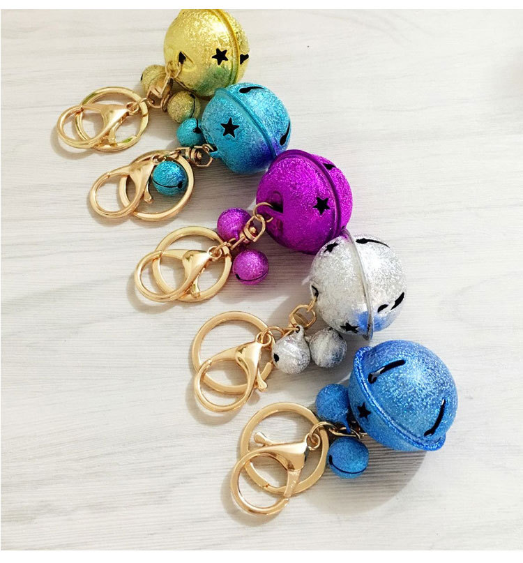Korean Style Creative Metal Candy Color Bell Key Buckle Women's DIY Phone Case Accessories Couple Bags Pendant Wholesale Korean Style Creative Metal Candy Color Bell Key Buckle Women's DIY Phone Case Accessories Couple Bags Pendant Wholesale
