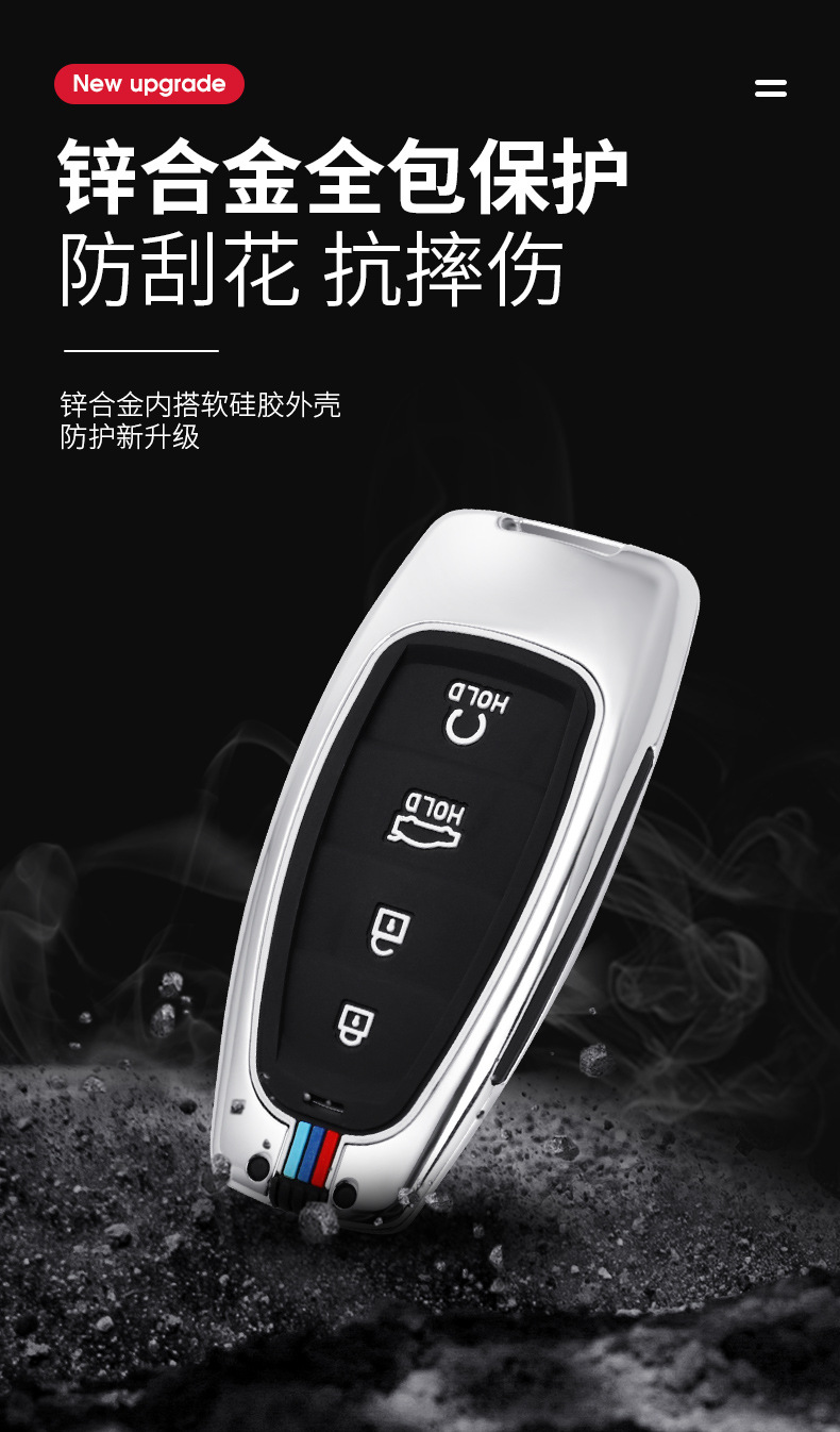 Applicable to 2021 Beijing Modern New Tucson L Key Cover Fifth Generation Case Buckle Car Key Case Factory Direct Sales Applicable to 2021 Beijing Modern New Tucson L Key Cover Fifth Generation Case Buckle Car Key Case Factory Direct Sales