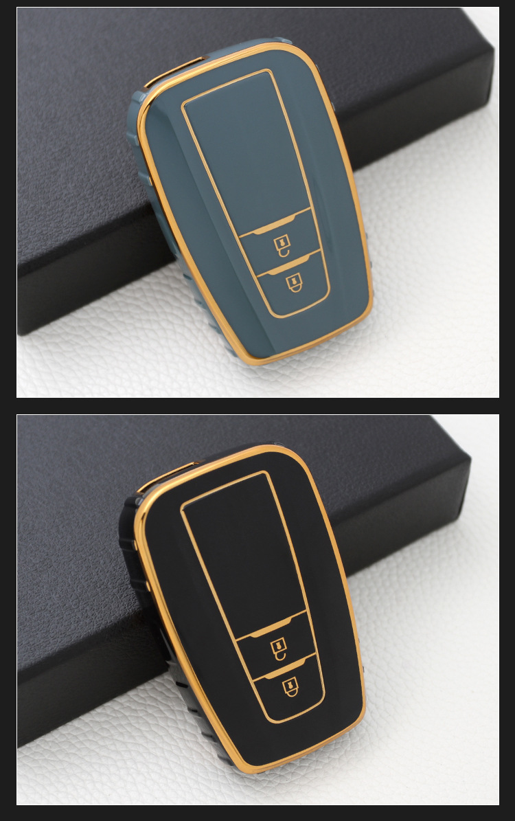 Suitable for Toyota Key Cover Camry Prado Buckle Vichi Carola Two Key Key Case Highlander Shell Crown Suitable for Toyota Key Cover Camry Prado Buckle Vichi Carola Two Key Key Case Highlander Shell Crown