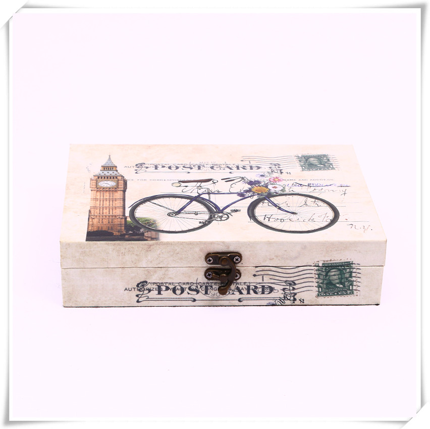European-Style Retro Portable Leather Case Coffee Table Dowry Box Buckle Box Storage Box Display Box Guesthouse Decoration European-Style Retro Portable Leather Case Coffee Table Dowry Box Buckle Box Storage Box Display Box Guesthouse Decoration