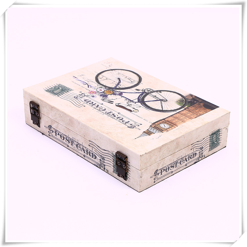 European-Style Retro Portable Leather Case Coffee Table Dowry Box Buckle Box Storage Box Display Box Guesthouse Decoration European-Style Retro Portable Leather Case Coffee Table Dowry Box Buckle Box Storage Box Display Box Guesthouse Decoration