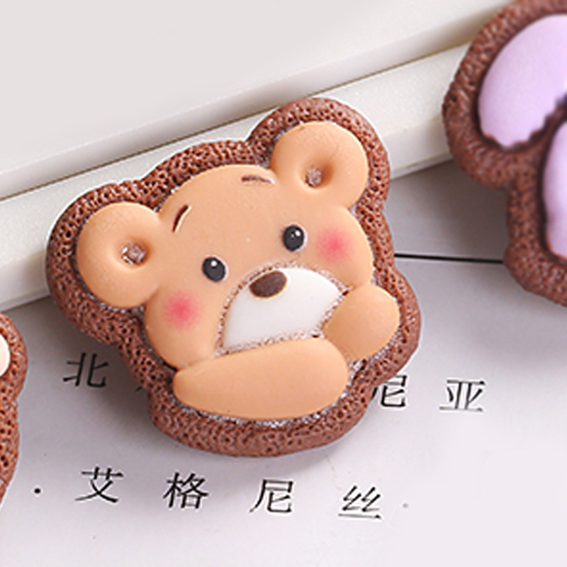 New Creative Cartoon Resin Accessories Doll DIY Cream Glue Phone Case Shoe Buckle Decorative Storage Box Patch