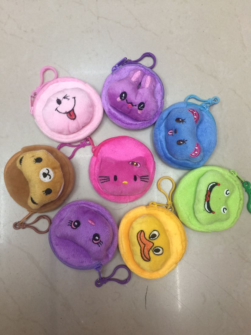 Plush toy plush wallet zero wallet cartoon bag animal head zero wallet