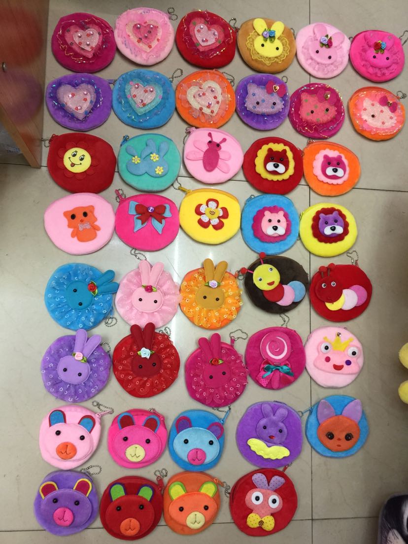 Plush toy plush wallet zero wallet cartoon bag animal head zero wallet Plush toy plush wallet zero wallet cartoon bag animal head zero wallet