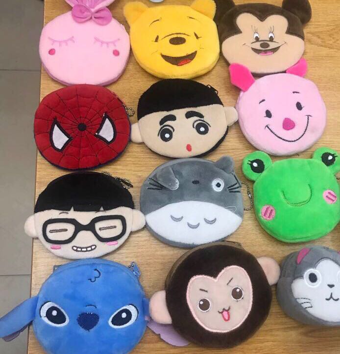 Plush toy plush wallet zero wallet cartoon bag animal head zero wallet Plush toy plush wallet zero wallet cartoon bag animal head zero wallet