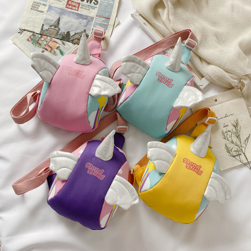 Princess Crossbody Bag Trend Children&#039;s Fashion Cartoon Bag  Baby Unicorn Chest Bag Girl princess Crossbody Bag Trend