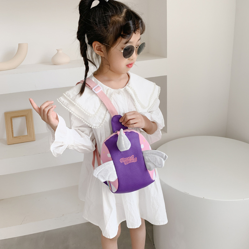 Princess Crossbody Bag Trend Children&#039;s Fashion Cartoon Bag  Baby Unicorn Chest Bag Girl princess Crossbody Bag Trend