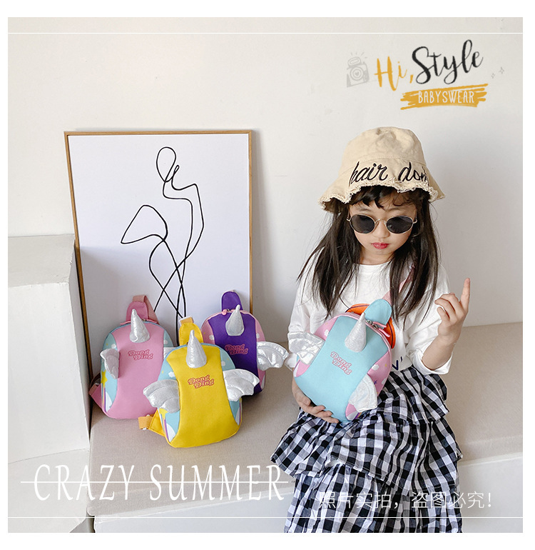Princess Crossbody Bag Trend Children's Fashion Cartoon Bag  Baby Unicorn Chest Bag Girl princess Crossbody Bag Trend
