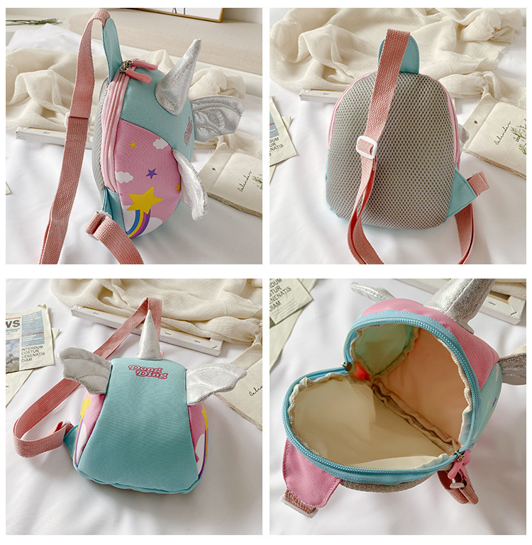 Princess Crossbody Bag Trend Children's Fashion Cartoon Bag  Baby Unicorn Chest Bag Girl princess Crossbody Bag Trend