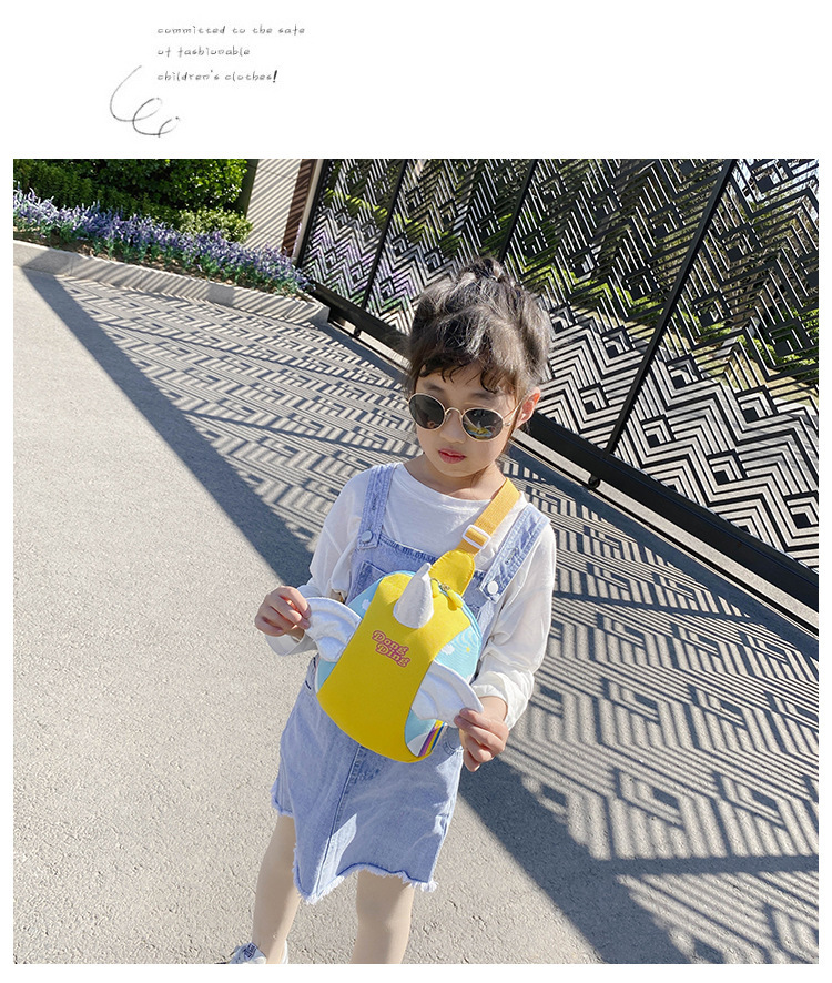 Princess Crossbody Bag Trend Children's Fashion Cartoon Bag  Baby Unicorn Chest Bag Girl princess Crossbody Bag Trend