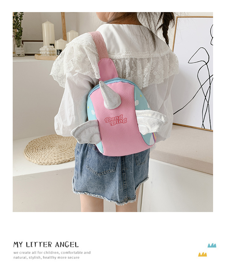 Princess Crossbody Bag Trend Children's Fashion Cartoon Bag  Baby Unicorn Chest Bag Girl princess Crossbody Bag Trend