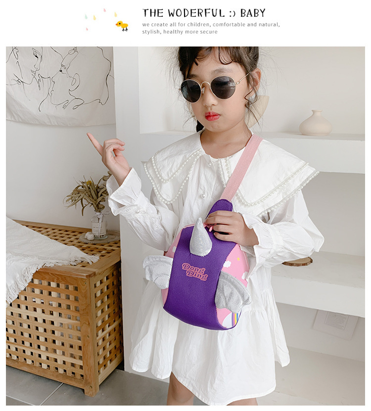 Princess Crossbody Bag Trend Children's Fashion Cartoon Bag  Baby Unicorn Chest Bag Girl princess Crossbody Bag Trend