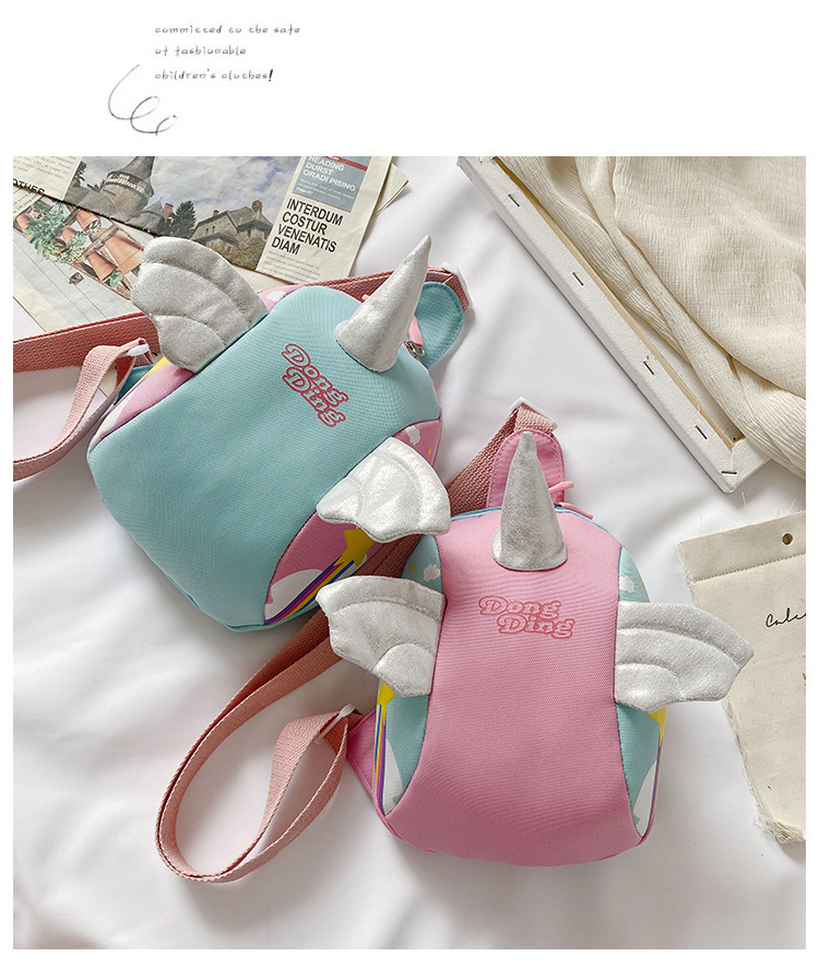 Princess Crossbody Bag Trend Children's Fashion Cartoon Bag  Baby Unicorn Chest Bag Girl princess Crossbody Bag Trend