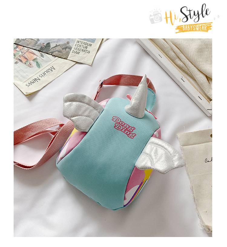 Princess Crossbody Bag Trend Children's Fashion Cartoon Bag  Baby Unicorn Chest Bag Girl princess Crossbody Bag Trend