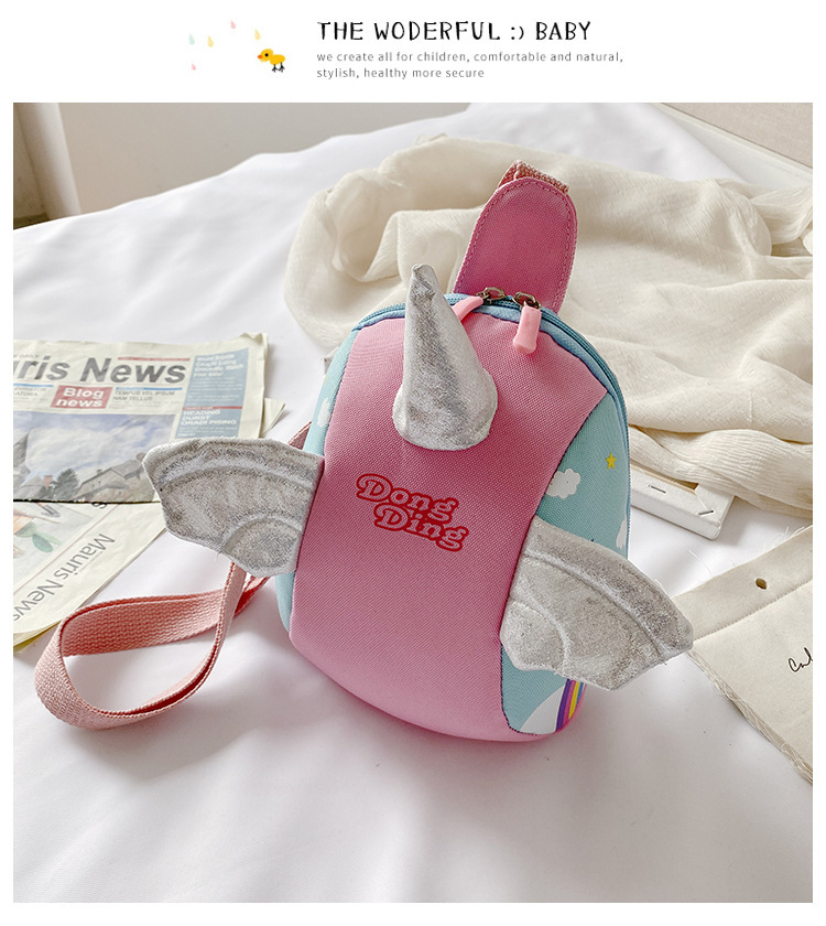 Princess Crossbody Bag Trend Children's Fashion Cartoon Bag  Baby Unicorn Chest Bag Girl princess Crossbody Bag Trend