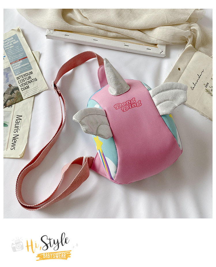 Princess Crossbody Bag Trend Children's Fashion Cartoon Bag  Baby Unicorn Chest Bag Girl princess Crossbody Bag Trend