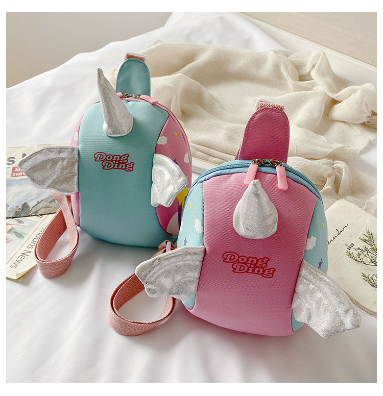 Princess Crossbody Bag Trend Children's Fashion Cartoon Bag  Baby Unicorn Chest Bag Girl princess Crossbody Bag Trend