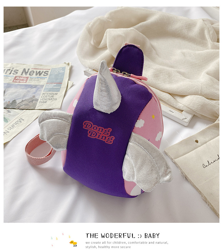 Princess Crossbody Bag Trend Children's Fashion Cartoon Bag  Baby Unicorn Chest Bag Girl princess Crossbody Bag Trend