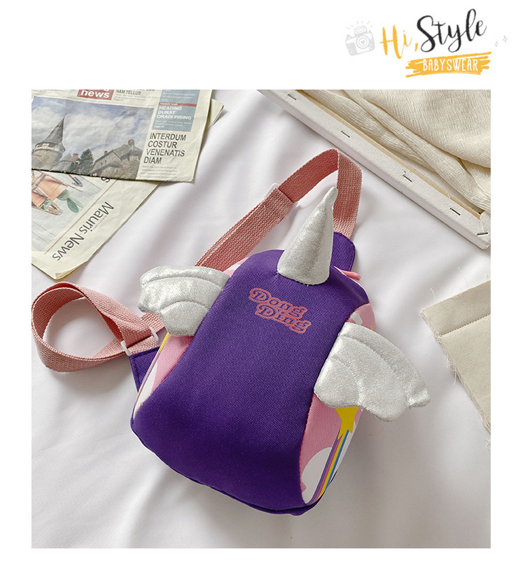 Princess Crossbody Bag Trend Children's Fashion Cartoon Bag  Baby Unicorn Chest Bag Girl princess Crossbody Bag Trend