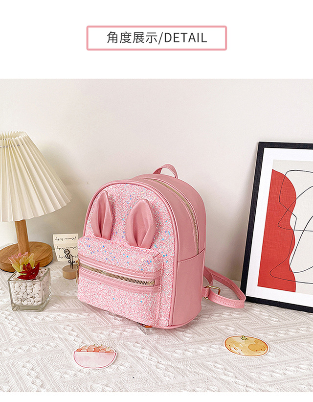 2021 New 2-8 Years Old Western Style Backpack Long Ears Cute Cartoon Bag Children's Bag Factory Wholesale