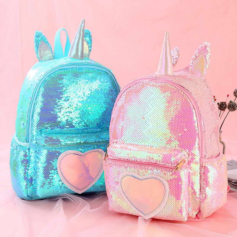 The Unicorn new Unicorn backpack for girls cartoon bag Unicorn bag for children
