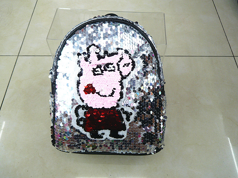 Sequined backpack backpack parent-child backpack child backpack piggy cartoon bag creative bag