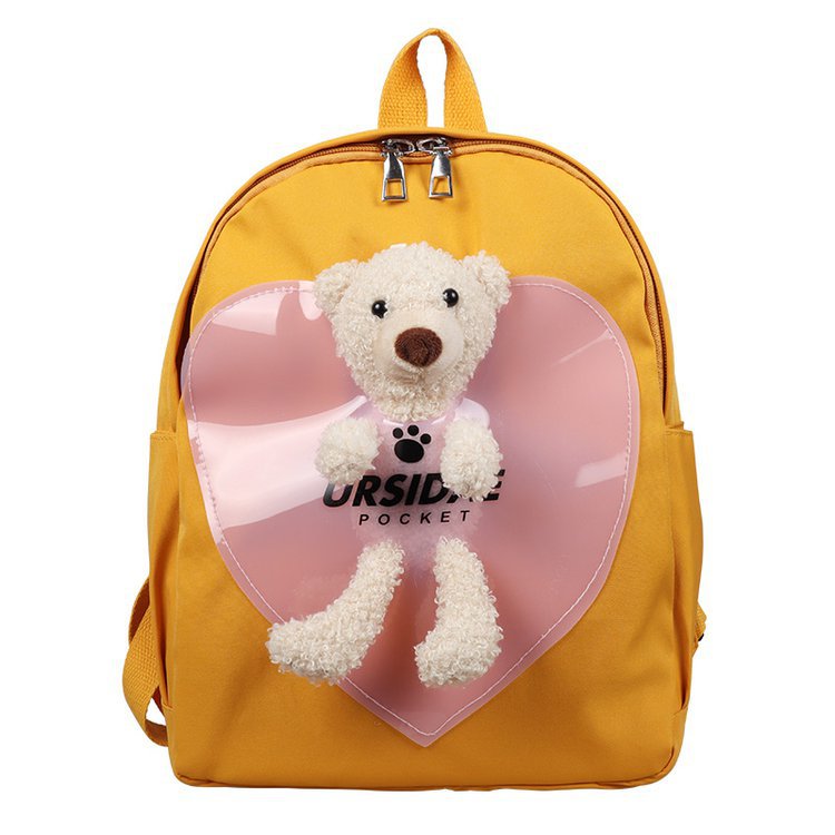 Foreign Trade Children&#039;s Backpack 2021 New Korean Style Internet Celebrity Bear Small Backpack Cartoon Bag Kindergarten Backpack Wholesale