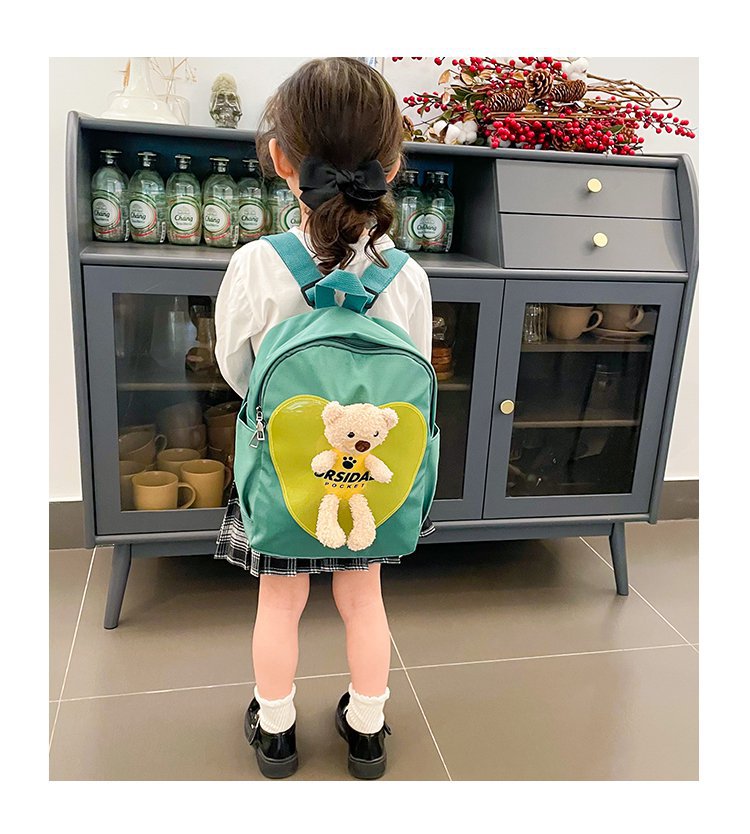Foreign Trade Children's Backpack 2021 New Korean Style Internet Celebrity Bear Small Backpack Cartoon Bag Kindergarten Backpack Wholesale