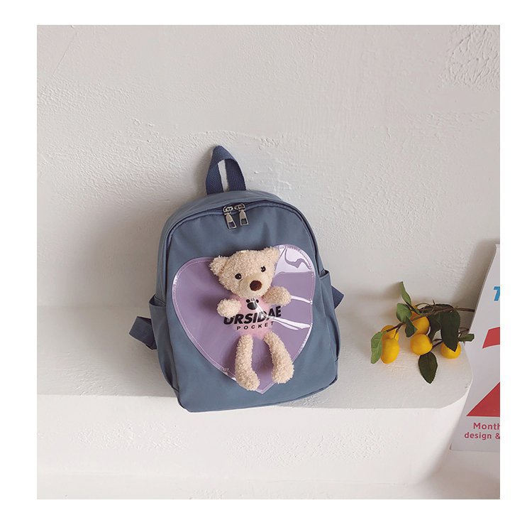 Foreign Trade Children's Backpack 2021 New Korean Style Internet Celebrity Bear Small Backpack Cartoon Bag Kindergarten Backpack Wholesale