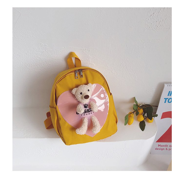Foreign Trade Children's Backpack 2021 New Korean Style Internet Celebrity Bear Small Backpack Cartoon Bag Kindergarten Backpack Wholesale