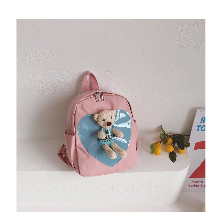 Foreign Trade Children's Backpack 2021 New Korean Style Internet Celebrity Bear Small Backpack Cartoon Bag Kindergarten Backpack Wholesale