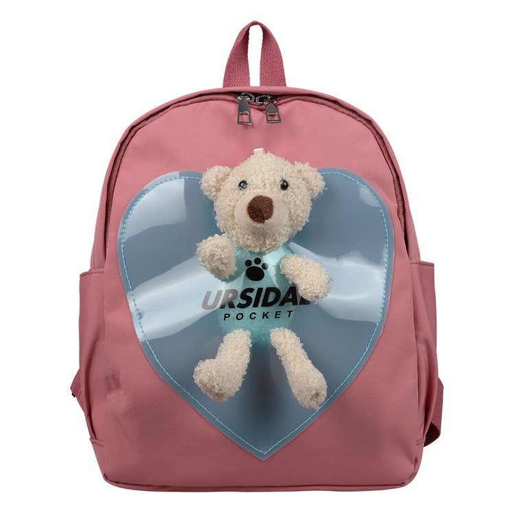 Foreign Trade Children's Backpack 2021 New Korean Style Internet Celebrity Bear Small Backpack Cartoon Bag Kindergarten Backpack Wholesale