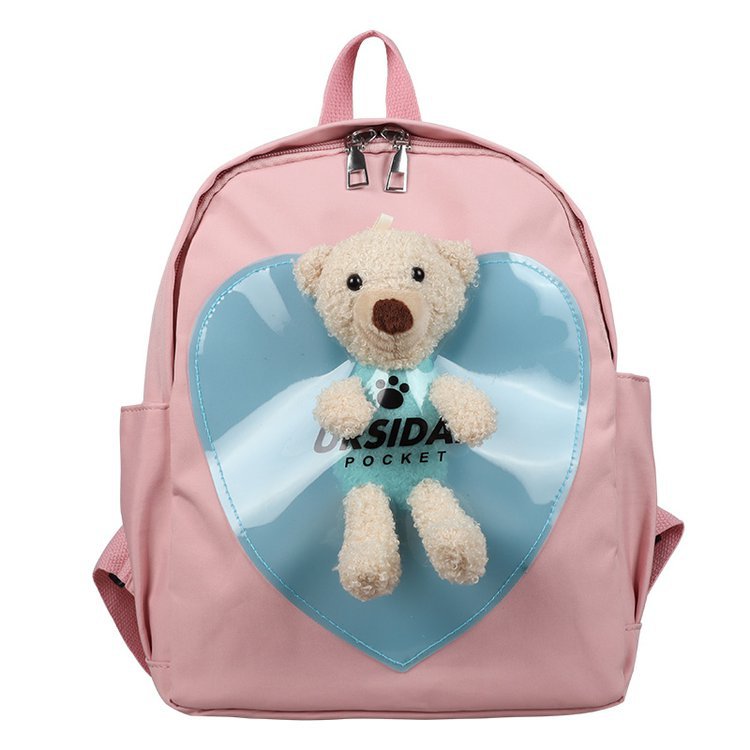 Foreign Trade Children's Backpack 2021 New Korean Style Internet Celebrity Bear Small Backpack Cartoon Bag Kindergarten Backpack Wholesale