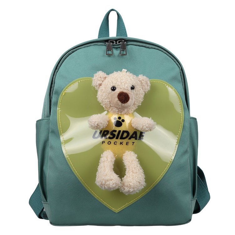 Foreign Trade Children's Backpack 2021 New Korean Style Internet Celebrity Bear Small Backpack Cartoon Bag Kindergarten Backpack Wholesale