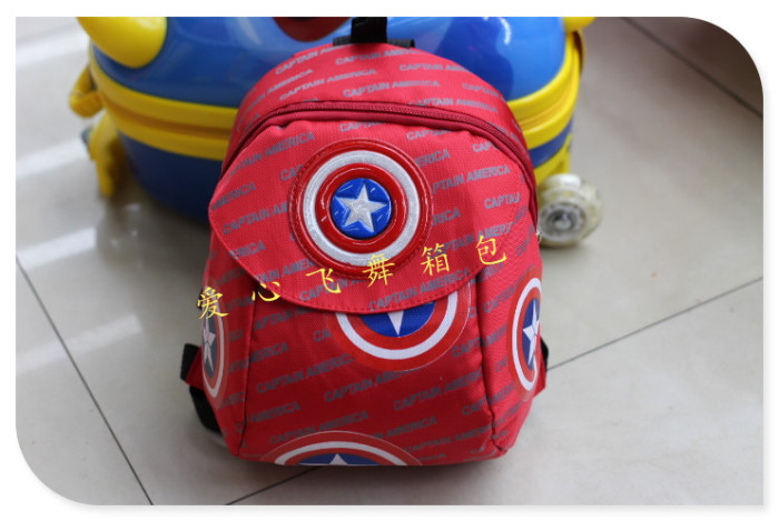 Burst lost bag children 3D cartoon bag kindergarten adorable adorable baby backpack backpack U.S. Captain Burst lost bag children 3D cartoon bag kindergarten adorable adorable baby backpack backpack U.S. Captain