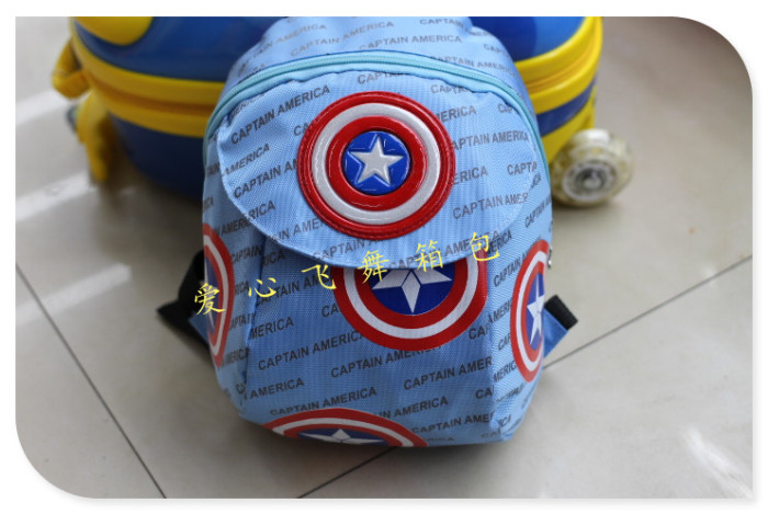 Burst lost bag children 3D cartoon bag kindergarten adorable adorable baby backpack backpack U.S. Captain Burst lost bag children 3D cartoon bag kindergarten adorable adorable baby backpack backpack U.S. Captain