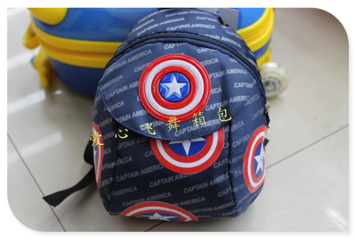 Burst lost bag children 3D cartoon bag kindergarten adorable adorable baby backpack backpack U.S. Captain Burst lost bag children 3D cartoon bag kindergarten adorable adorable baby backpack backpack U.S. Captain