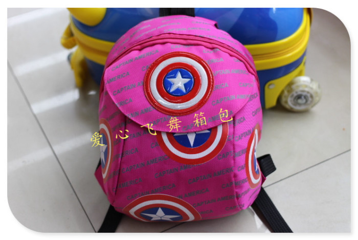 Burst lost bag children 3D cartoon bag kindergarten adorable adorable baby backpack backpack U.S. Captain Burst lost bag children 3D cartoon bag kindergarten adorable adorable baby backpack backpack U.S. Captain