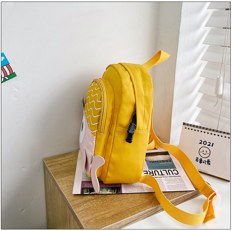 New Cloth Backpack Cute Cartoon Bag Fish Dolphin Kindergarten Backpack Korean Boys Girls' Backpack