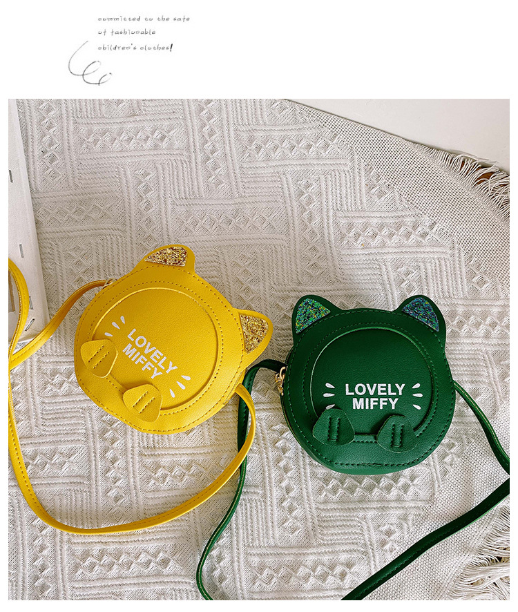 Baby bag Super Cute Cat Cartoon bag children Small round bag fashion Princess bag girl Crossbody Bag