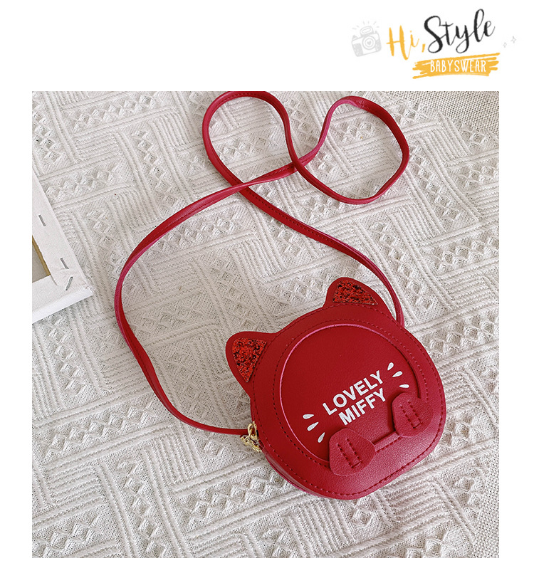 Baby bag Super Cute Cat Cartoon bag children Small round bag fashion Princess bag girl Crossbody Bag