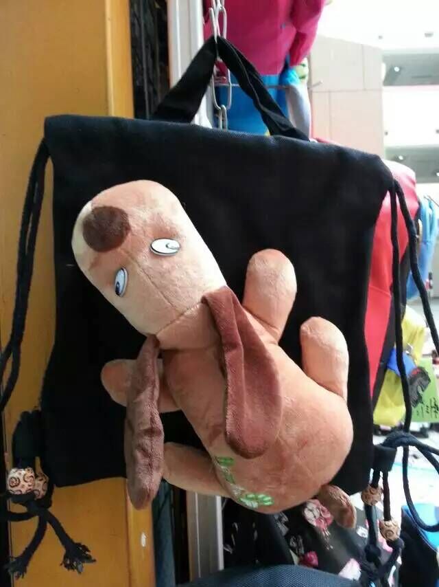 Children's Backpack Fabric Bag Handbag Backpack Cartoon Bag Creative Bag Puppy Bag